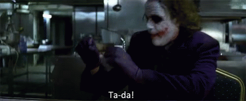 Tada Joker The Dark Knight GIF