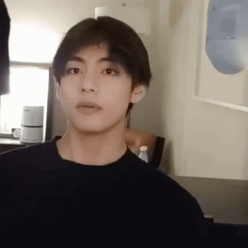 Taehyung Hair Flip GIF