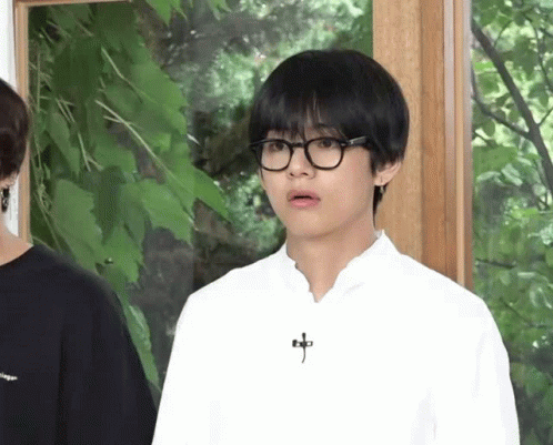 Taehyung Stunned Face GIF