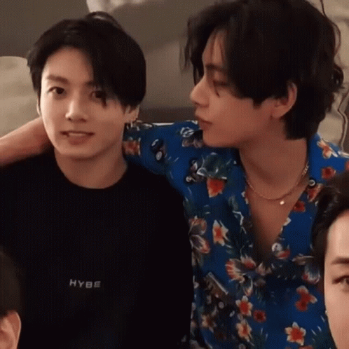 Taekook Arm Across The Shoulder GIF