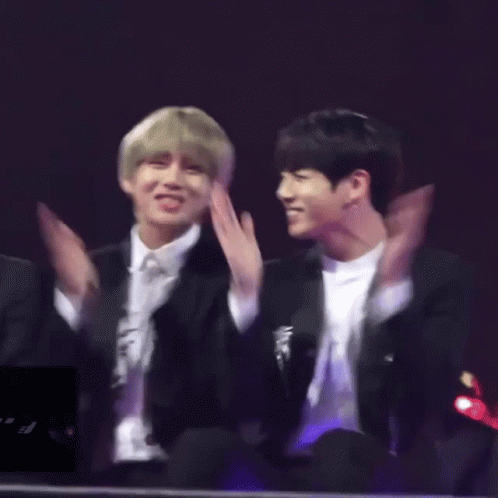 Taekook Clapping Hands GIF