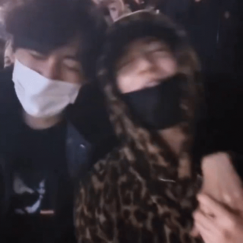 Taekook Embracing In Public GIF