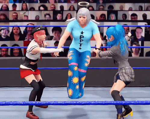 Tag Team Hololive Wwe Wrestling GIF