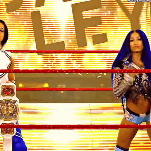 Tag Team Sassy Sasha Banks Bayley GIF