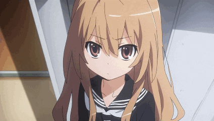 Taiga Aisaka Looking Down GIF