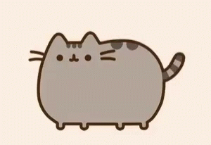 Tail Wagging Cat On Pusheen Thanksgiving GIF