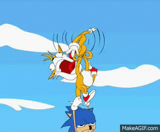 Tails As Helicopter GIF