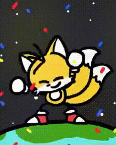 Tails Happy Dance GIF