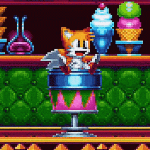 Tails Spinning Chair GIF