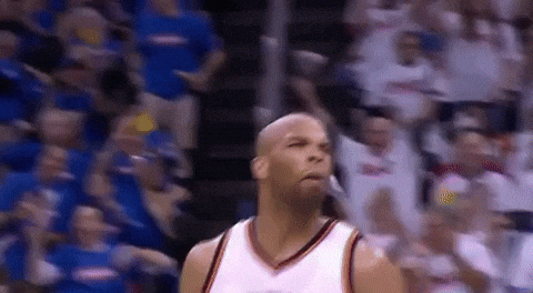 Taj Gibson Fired Up Powerful Drive GIF