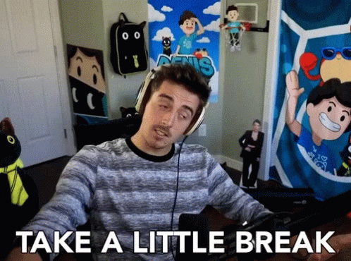 Take A Break Denisdaily Youtuber GIF