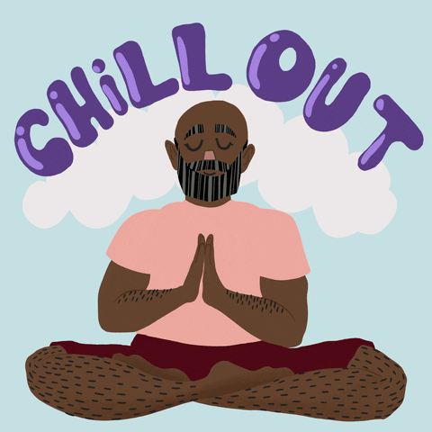 Take A Break Man Meditating GIF
