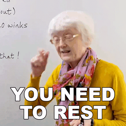 Take A Break Old Woman GIF
