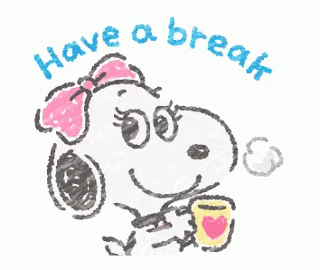 Take A Break Snoopy Sister Belle GIF