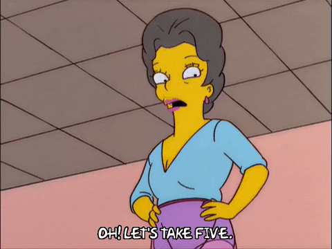 Take A Break The Simpsons Tap Dance Teacher GIF