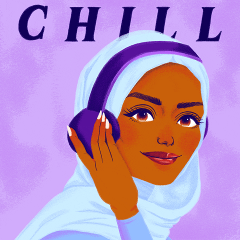 Take A Break Woman Listening To Music GIF