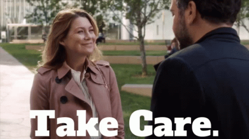 Take Care Grey's Anatomy Meredith Grey GIF