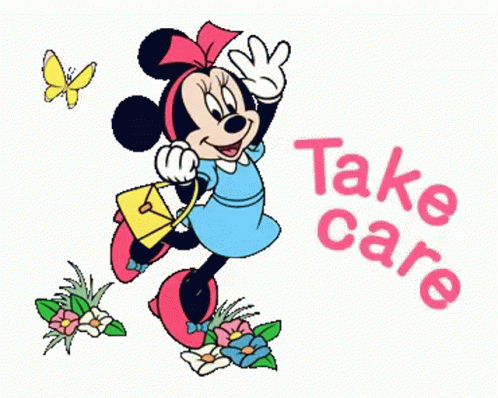 Take Care Hello Minnie Mouse GIF