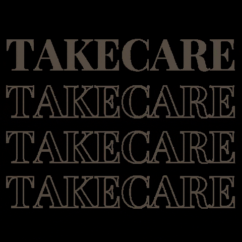 Take Care Repeated Text Shadow GIF