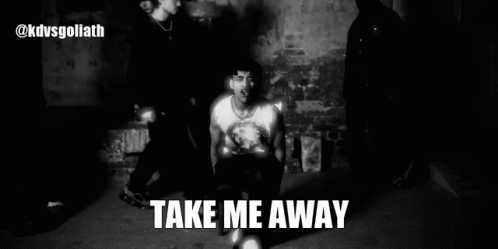 Take Me Away Text GIF
