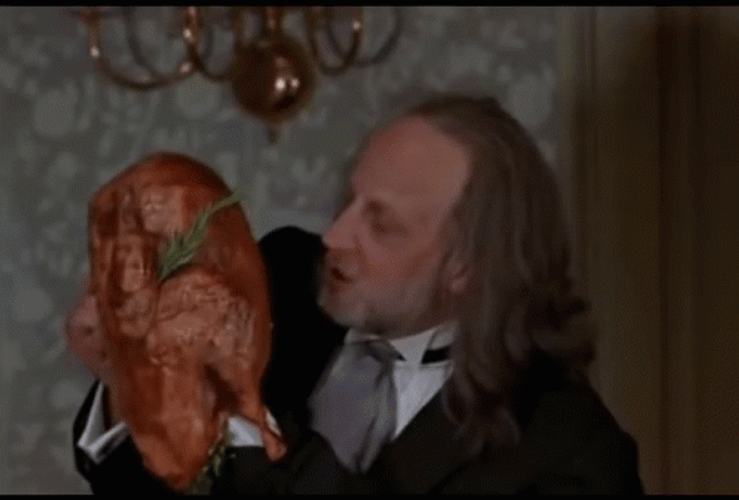 Take My Strong Hand Licking The Turkey GIF