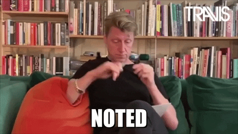 Dougie Payne Take Notes GIF