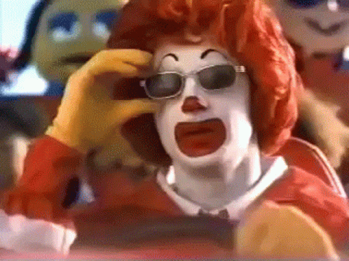 Take Off Glasses Ronald Mcdonald GIF