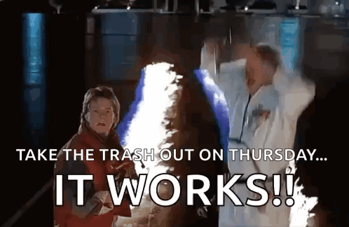 Take Out Trash Thursday Works Poster GIF