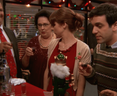 Take Shot Office Christmas Party GIF