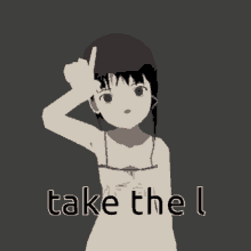 Take The L Spinning Anime Serial Experiments Lain GIF