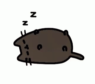 Taking A Nap On Pusheen Thanksgiving GIF