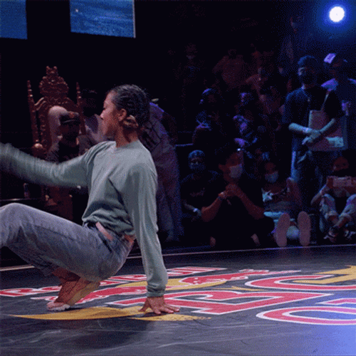 Talented Girl Breakdancing GIF