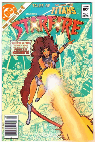 Tales Of The Titans Starfire Comic Book Cover GIF