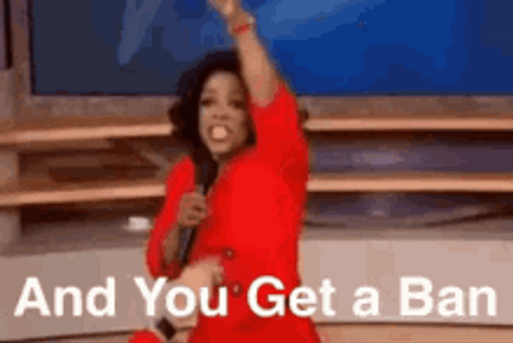 Talk Show Host Oprah Winfrey Get Ban GIF