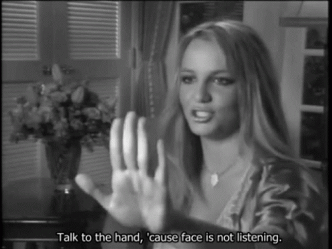 Talk To The Hand 498 X 373 Gif GIF