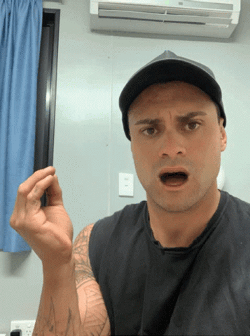Talk To The Hand Funny Man Edited GIF