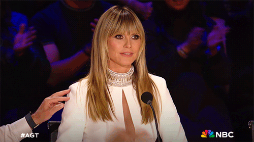 Talk To The Hand Heidi Klum GIF