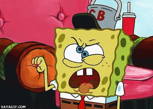 Spongebob Uses Hand For Talking GIF