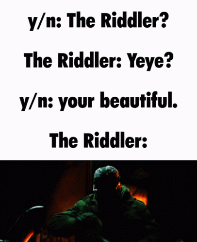 Talking About The Riddler GIF