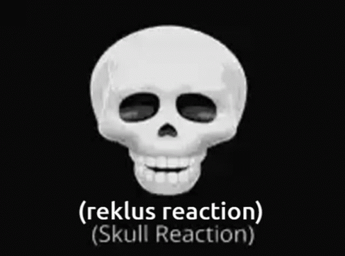Talking And Reacting Skull GIF