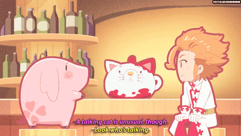 Talking Cat Look Who's Talking GIF