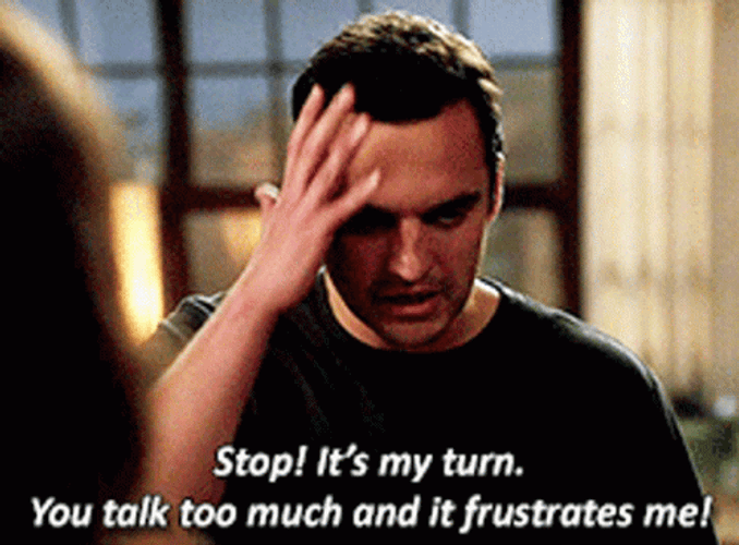 Talking Frustrates Me GIF