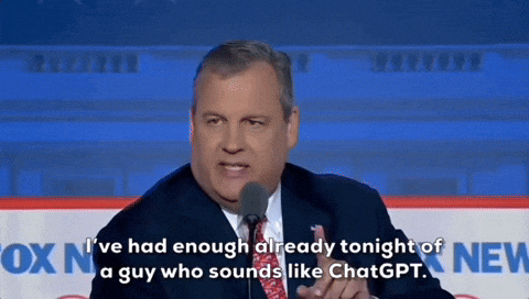 Talking Like Chatgpt Chris Christie GIF