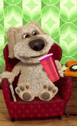 Talking Ted Drinking Lean GIF
