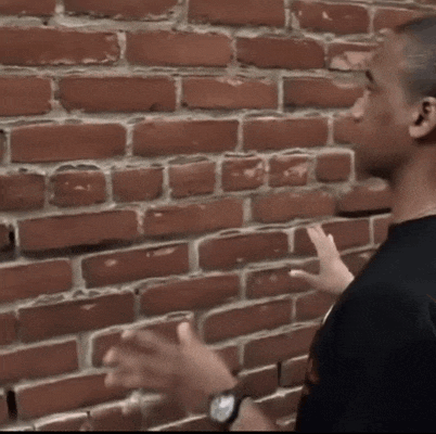 Talking To A Wall Meme GIF