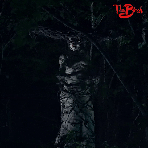 Tall Wendigo Seen In The Forest GIF