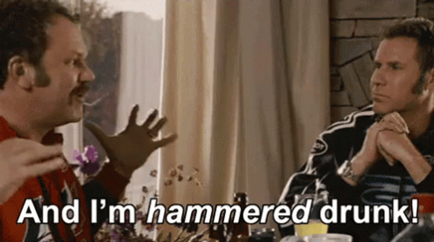 Talladega Nights Hammered Drunk GIF
