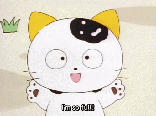 Tama And Friends I'm So Full GIF