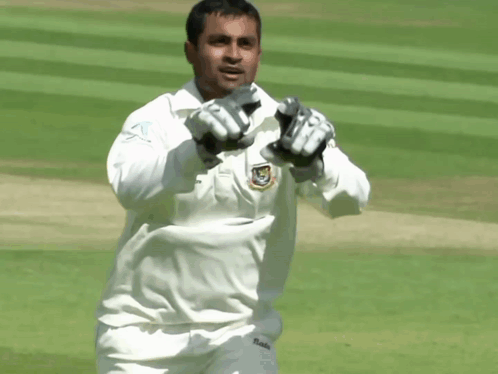 Tamim Iqbal Drawing In Air GIF