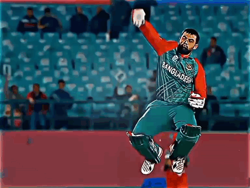 Tamim Iqbal Throwing Ball GIF